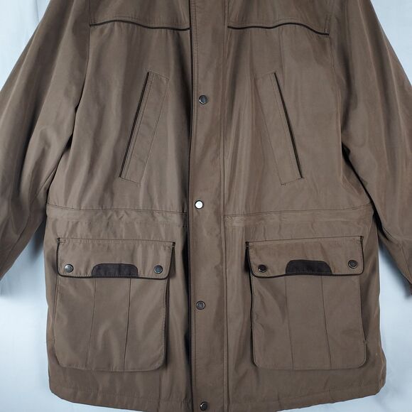 JoS. A. Bank Reserve XXL Outdoor Coat Jacket Tan Khaki Heavy Duty Field Style - Picture 4 of 12